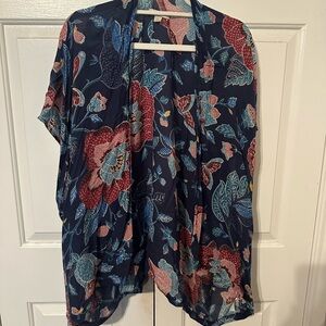 LOFT Floral Kimono Top